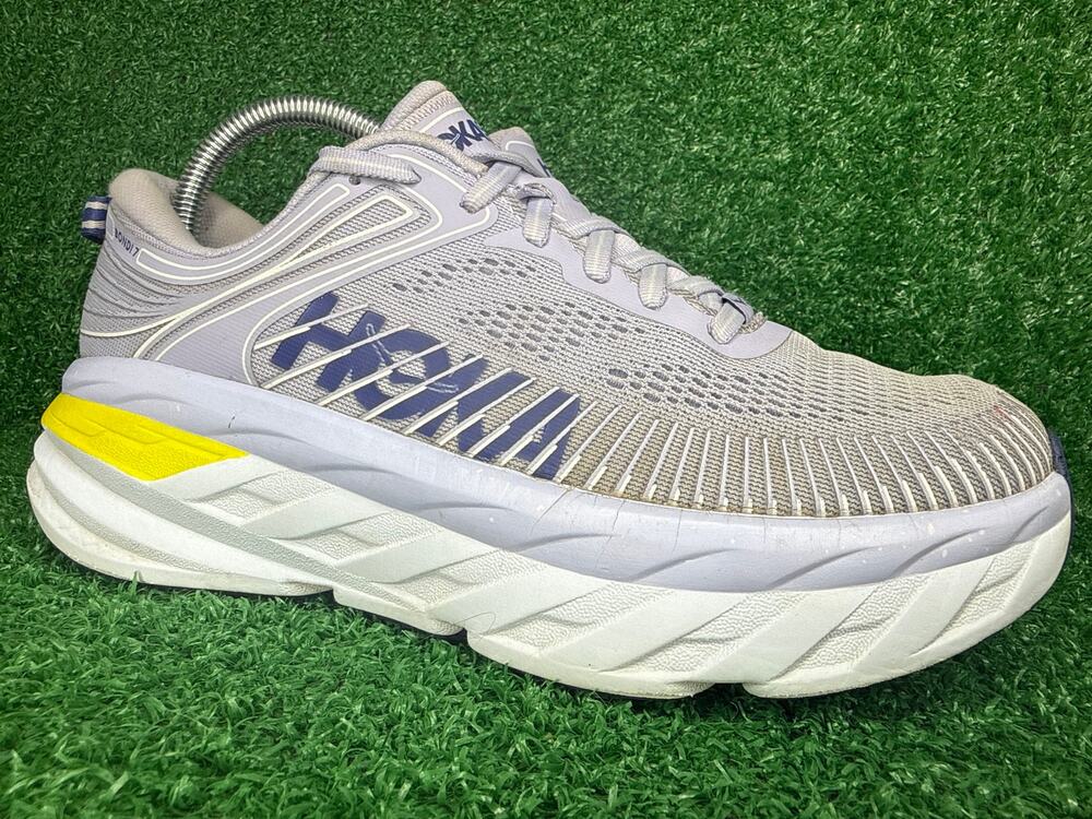 Hoka Bondi 7 Women’s Running Shoes Purple Heather/Clematis Blue Size 8 EU 40